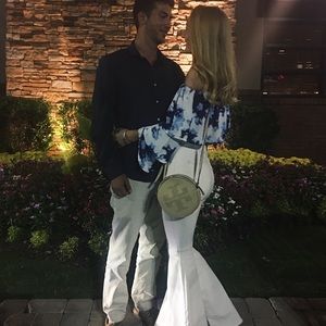 Lulus layered flare crop